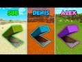 SUB vs DENIS vs ALEX - SECRET TUNNEL in Minecraft! (The Pals)
