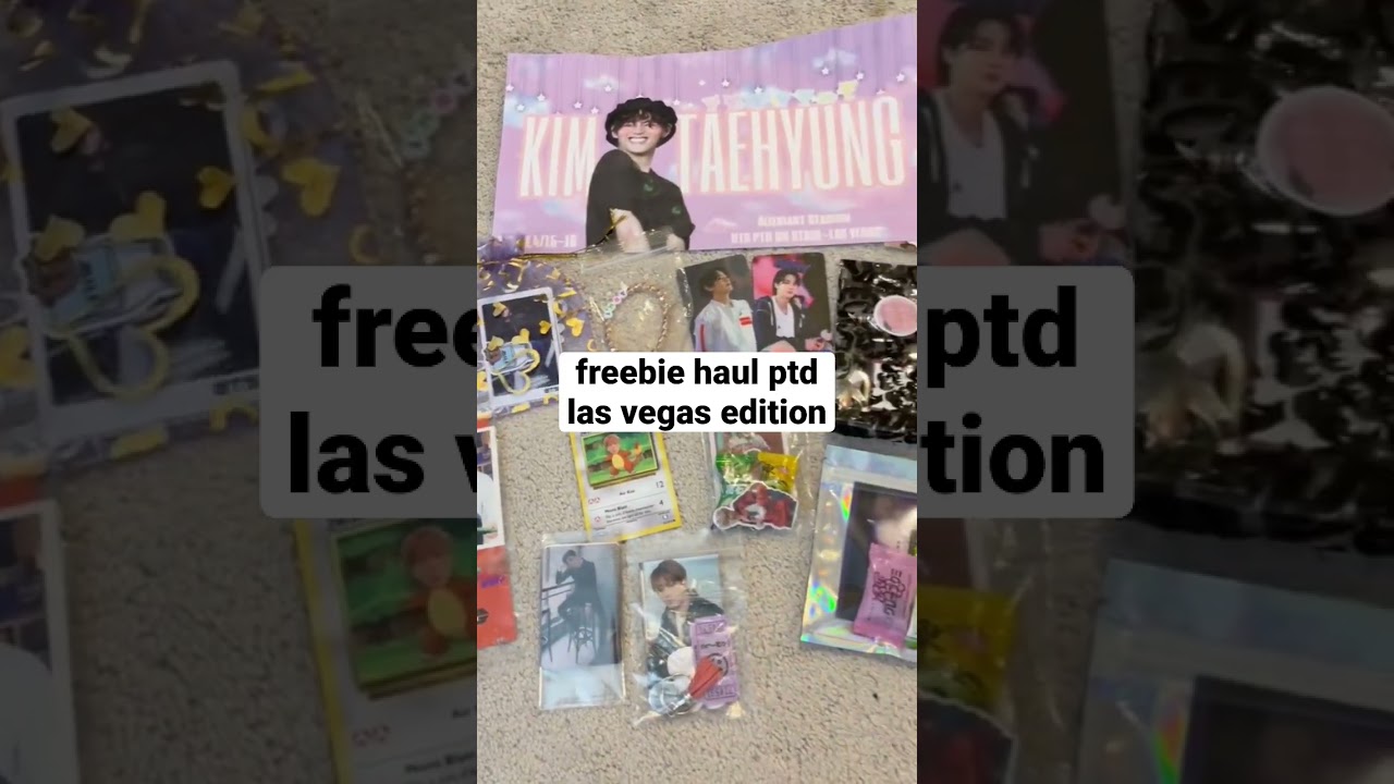 bts freebie haul permission to dance las vegas edition