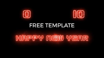 New Year Countdown - After Effects Project | Free Download | Free Plugin | OMER J GRAPHICS