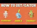 How to get catch all galar starters grookeysobble  scorbunny pokemon sword and shield no trades