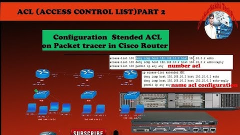 Extended Access Control List (ACL) | Configuration Extended acl on packet tracer in Cisco Router