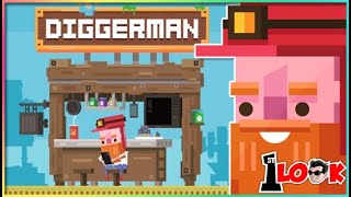 DIGGERMAN - Action Gold Mining Simulator (1st Look iOS / Android Gameplay) screenshot 3