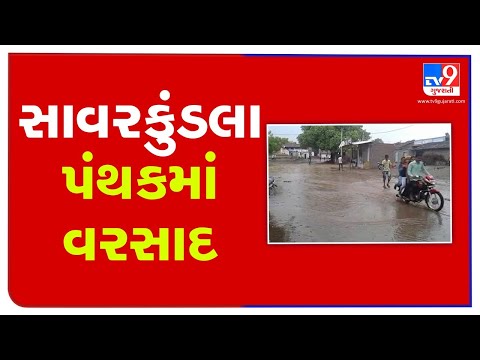 Locals experience respite from heat after rain showers in parts of savarkundla, Amreli | TV9News