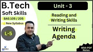 Writing Agenda | L-5 | Unit -3 | Soft Skills | B.Tech 1st Yr | AKTU | BAS 105/205 screenshot 4