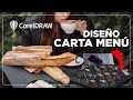 DISEÑA ✍ una📜CARTA MENÚ para un RESTAURANTE BAR en CorelDRAW 2020 /  ArtiMaña