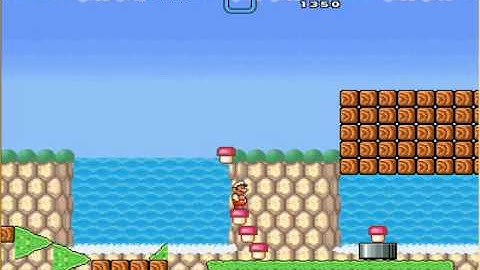 Super Mario Bros X Custom level- Mario