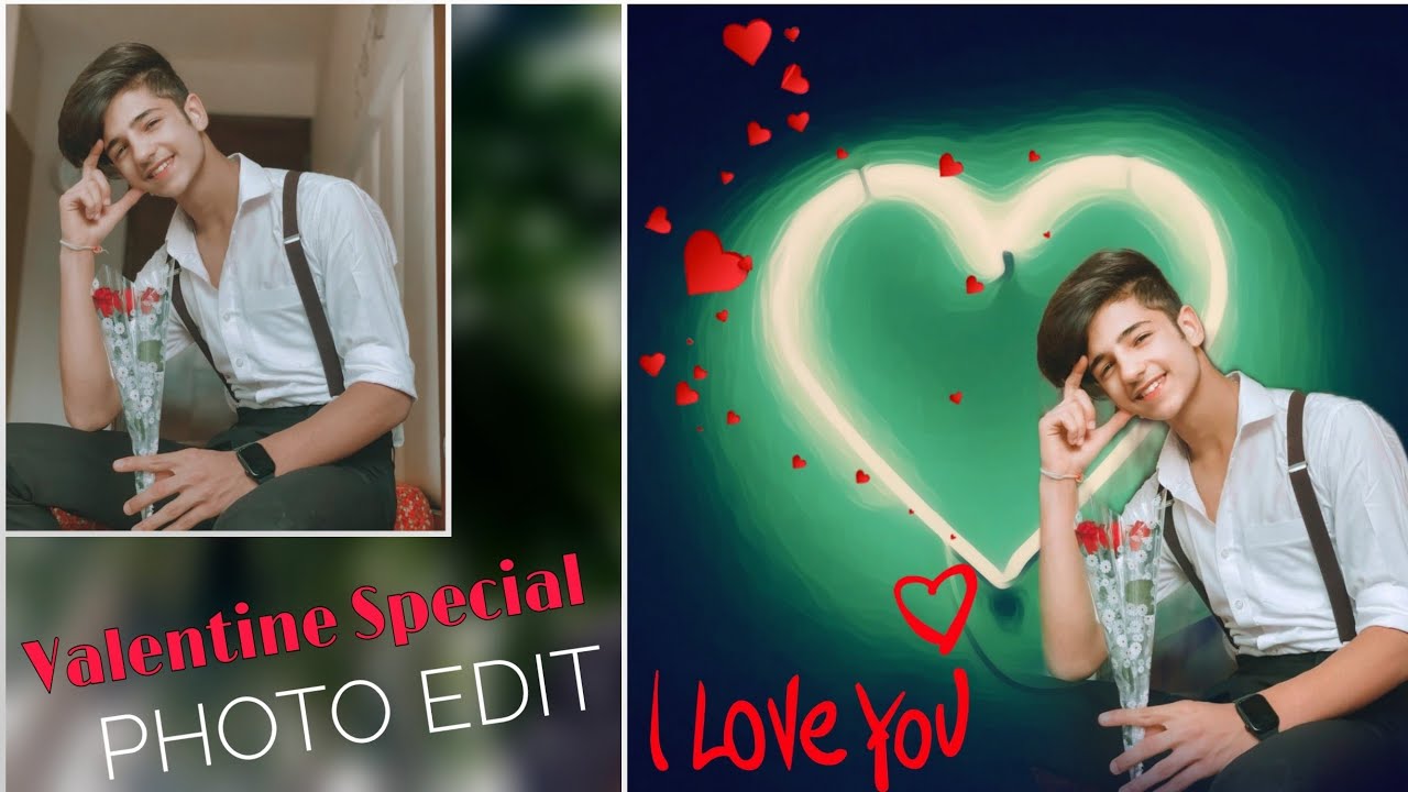 Valentine Day Photo Editing  14 February Photo Edit || Picsart Photo Edit Tutorial  