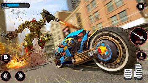 Flying Robot Bike  futuristic robot war / Android gagameplay FHD  💡.