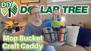 *EASY* Mop Bucket Craft Caddy | Dollar Tree DIY | Make-It Monday | Ep. 5