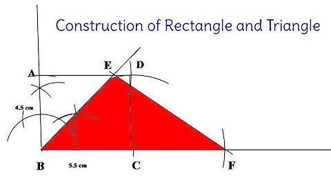 Construction || Area of Triangle and Rectangle || Combined Construction