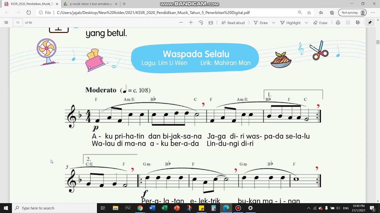 Pendidikan Muzik Tahun 5, Unit 1 (Part 2)  YouTube