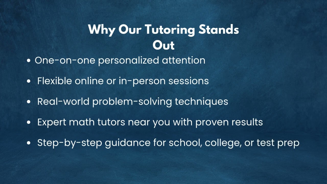 Find the Best Math Tutor in NYC | Expert Math Tutoring Near You!