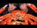 ASMR MUKBANG 4KG 대왕 킹크랩 먹방 + 뿌링소스 - With 교광 KYOKWANG - RED KING CRAB EATING SOUND