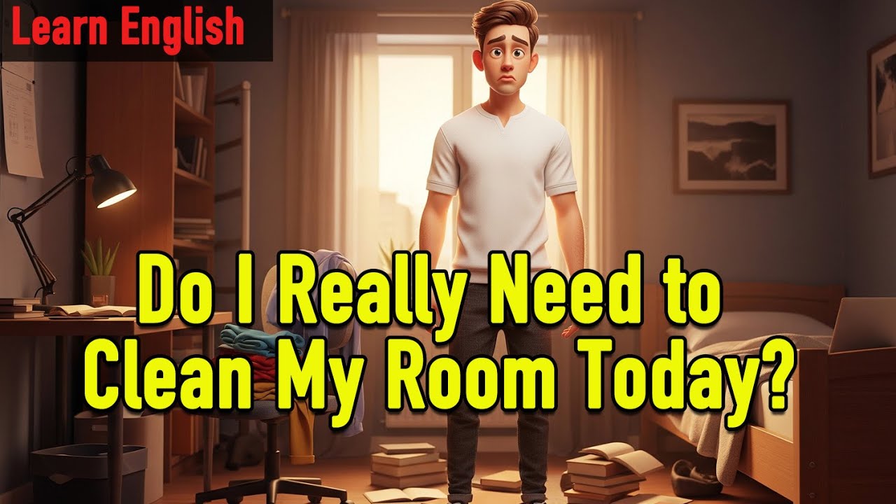 Мне действительно нужно убраться в комнате сегодня? | Практика аудирования A2–B1 | Медленный разг...