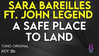 Sara Bareilles Ft John Legend  A Safe Place To Land  Karaoke Instrumental