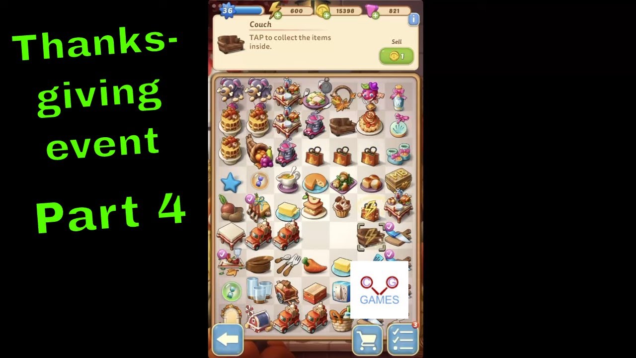 Merge Mansion 🍰🌽 Thanksgiving Event 🍰🌽 Part 1.4 Gameplay FULL