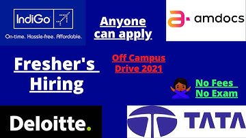 TATA Jobs for freshers|Deloitte jobs|Indigo MNC jobs|amdocs|MNC jobs|Jobs for boys & girls