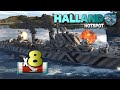 Destroyer Halland on map Hotspot, 8 ships destroyed - World of Warships