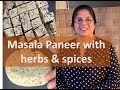 Masaala Paneer/Indian cottage cheese with herbs and spices/Indian Vlogger in Germany