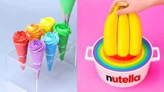 🍭 Amazing Rainbow Dessert Tutorials 🍓 Oddly Satisfying Moments | Tasty Cake