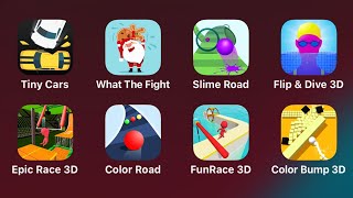 Tiny Cars, What The Fight, Slime Road, Epic Race 3D, Color Road, Fun Race 3D, Color Bump 3D screenshot 4