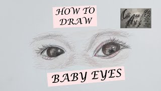 How To Draw Baby Eyes Easy  Step By Step Eye Drawing Tutorial