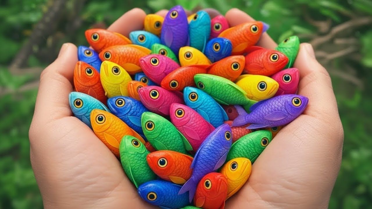 Surprising Fish Inside Giant Colorful Eggs | Turtles, Eels, Koi and More fish