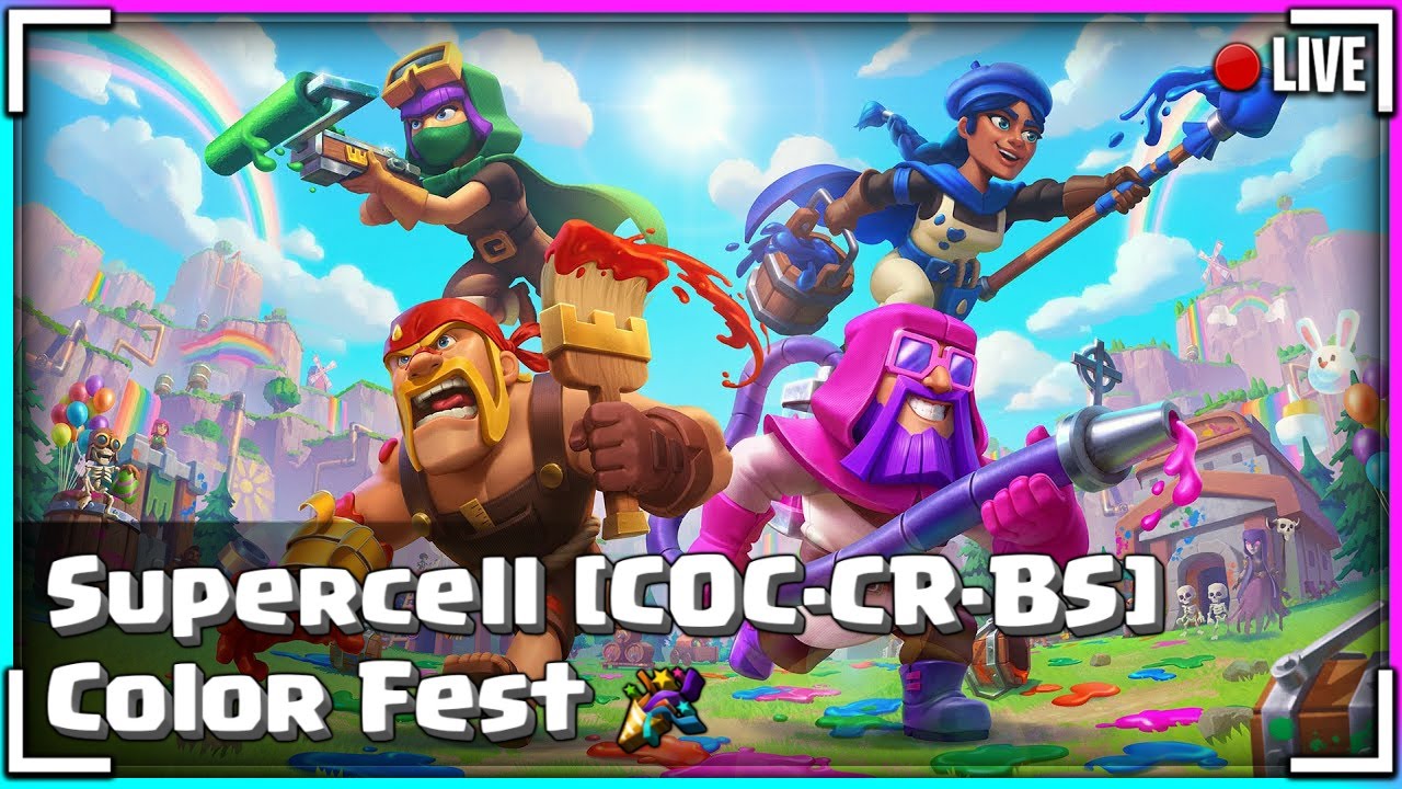 🔴 SUPERCELL [COC. & CR. & BR.] - COLOR FEST 🎉 [MARS 2022] | [FR] - YouTube