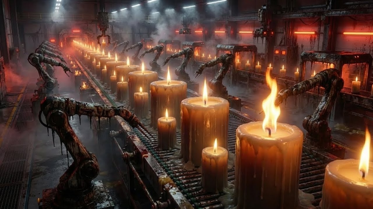 Inside the INSANE Process Candles are Mass Produced (Industrial Line ...