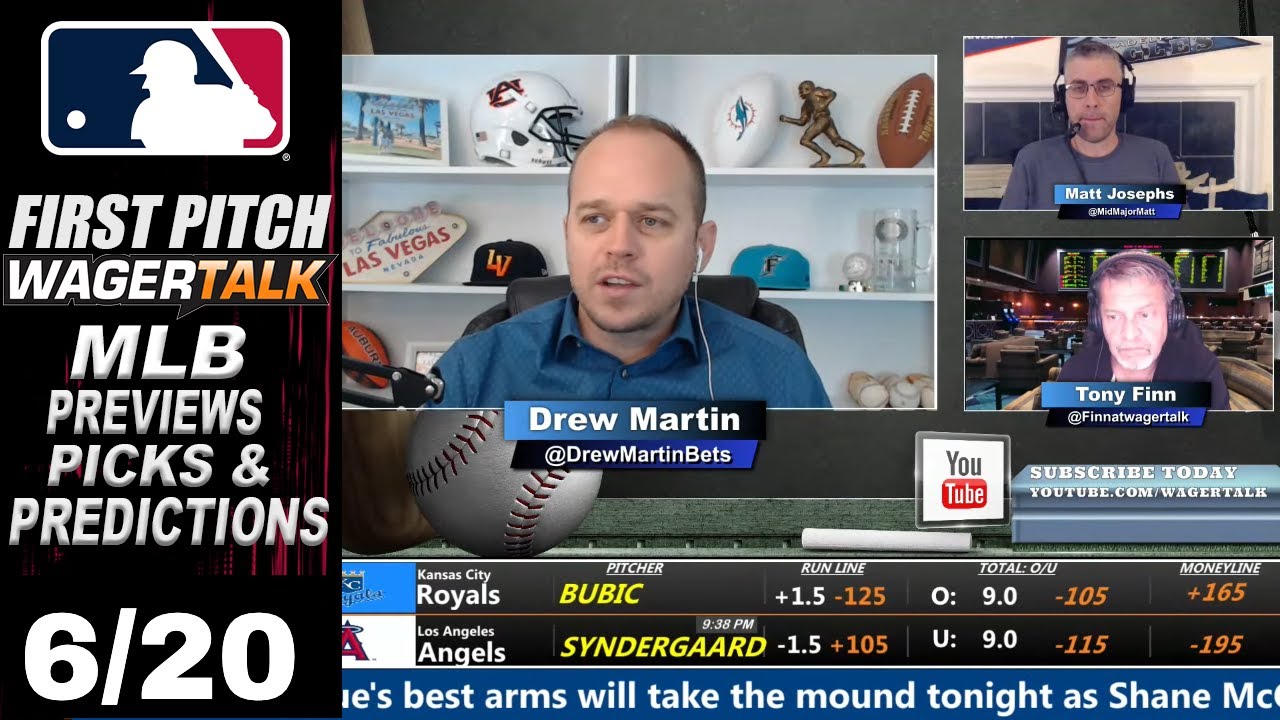 MLB Picks, Predictions and Odds |  First Pitch Daily Baseball Betting Preview | June 20