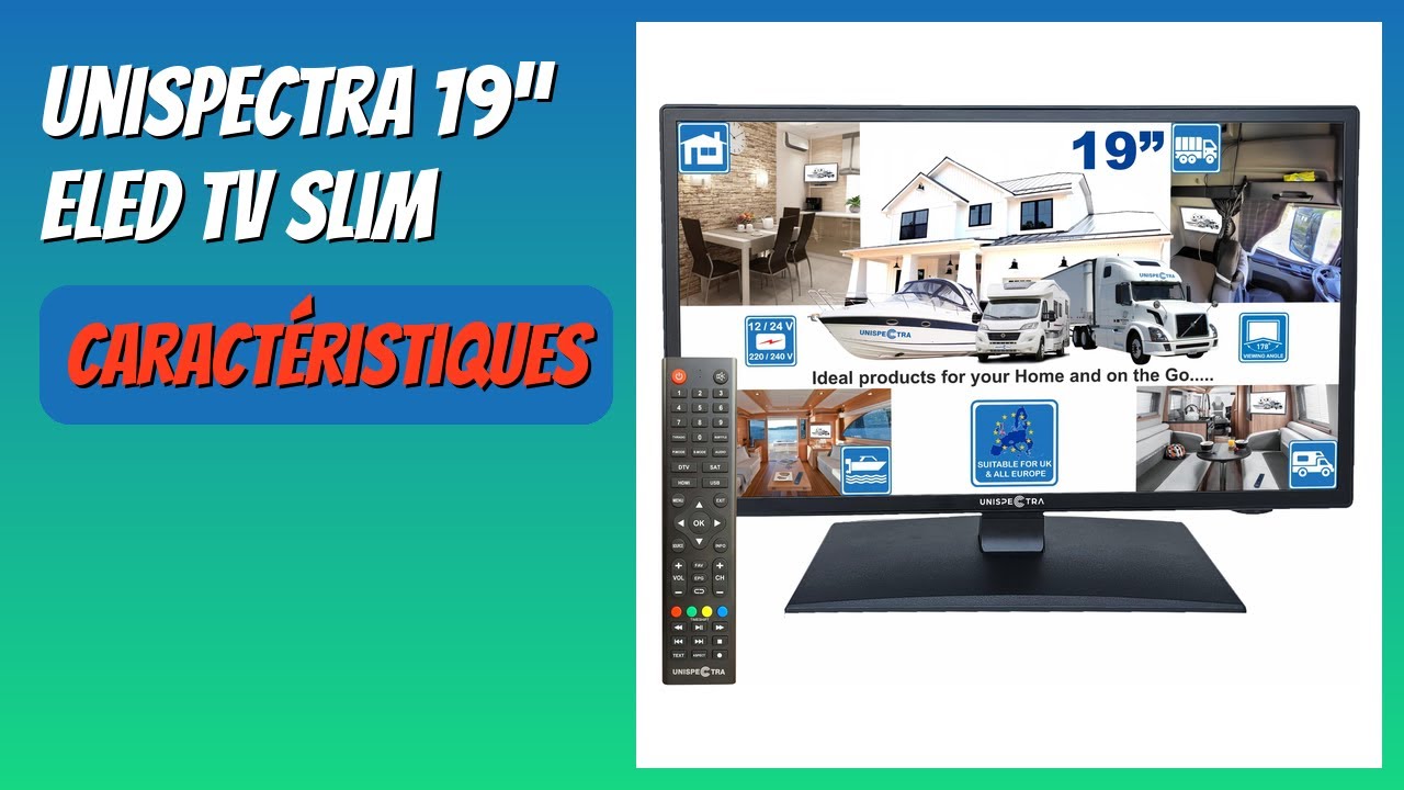 AVIS (2025) : Unispectra 19” ELED TV Slim. DÉTAILS