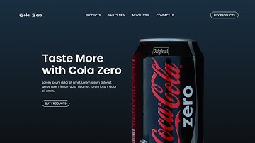 Designing Cola Zero Website UI UX on Figma