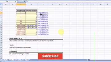 HEX2DEC FUNCTION IN EXCEL || TAMIL VLOG
