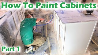 How to Spray Paint Cabinets (Part 1) by Okeefe Painting 56,360 views 2 years ago 1 hour, 41 minutes
