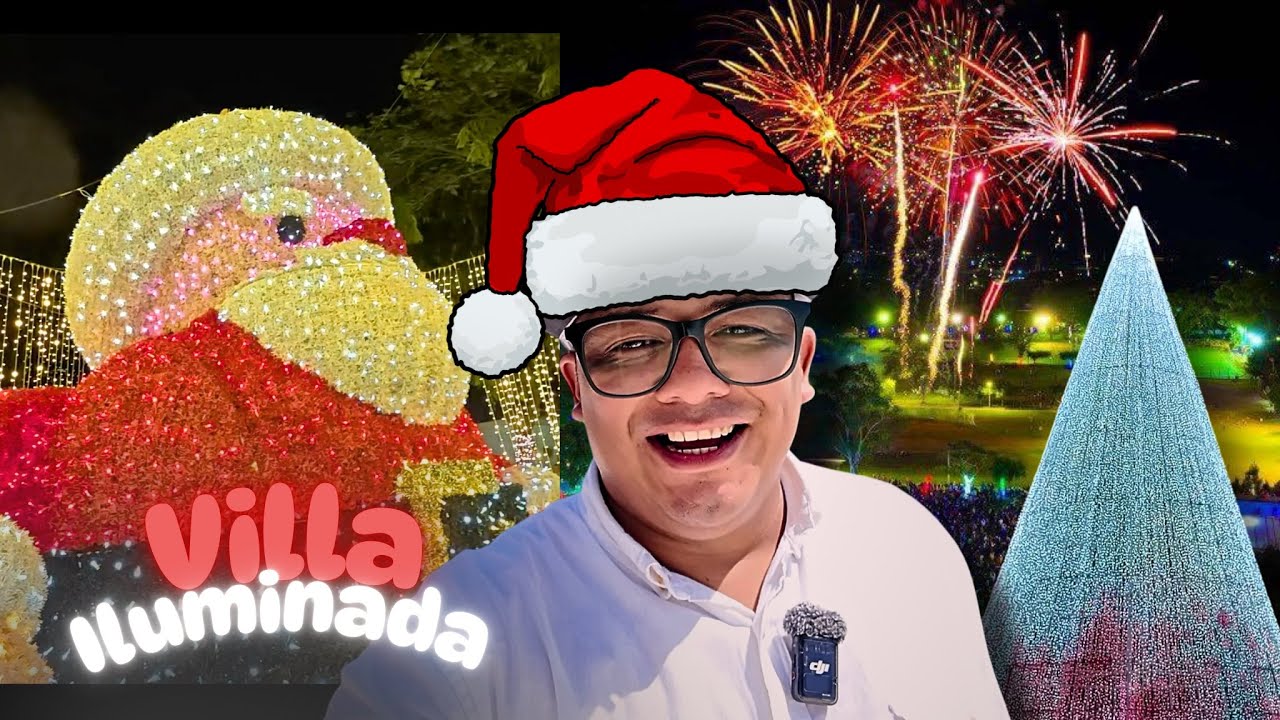 ✨INCREÍBLE VILLA ILUMINADA DE EL SALVADOR 🇸🇻*Cafétalón Santa Tecla*