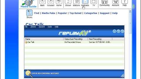 How to Record a Radio Show using Replay AV and Send it with Email