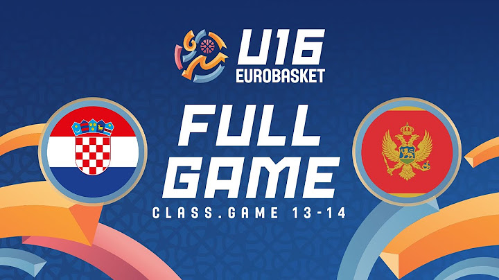 Class. Game 13-14 | Croatia v Montenegro | Full Basketball Game | FIBA U16 Women's EuroBasket 2024