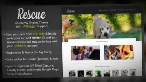 Rescue - Animal Shelter Theme + Petfinder Support + Download