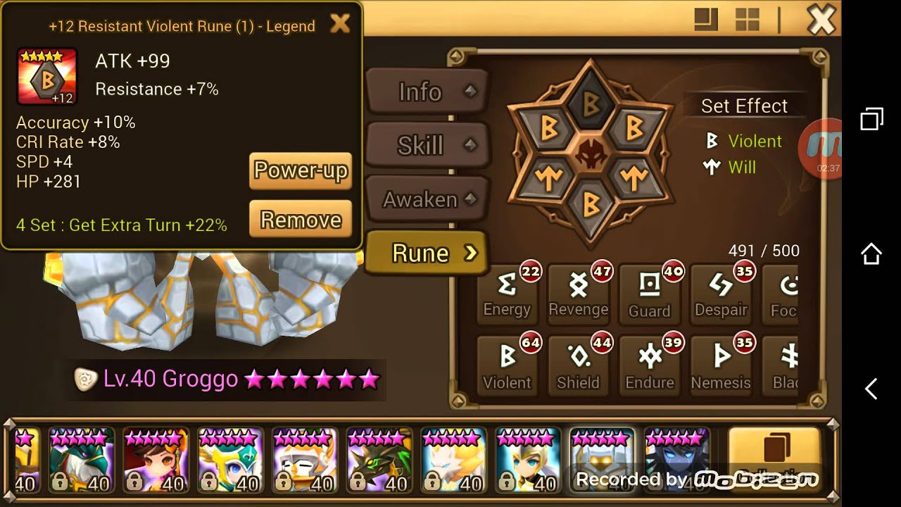 Runes - Konamiya, Colleen, Shannon, Bella, Darion, Groggo, Jubelle, Basalt, Ramagos