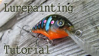 How to paint the crackle effect, on a crank bait body 