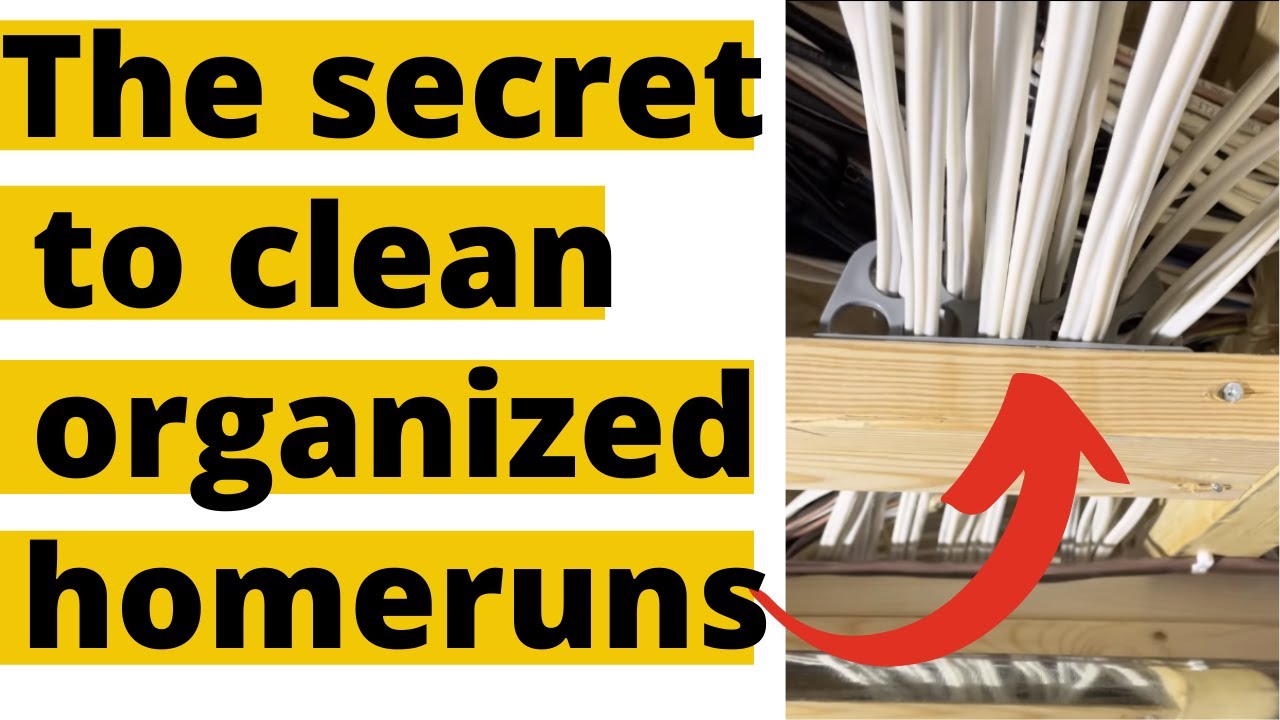 How to set up electrical homeruns clean, fast, and organized with the Cable Chase! YouTube