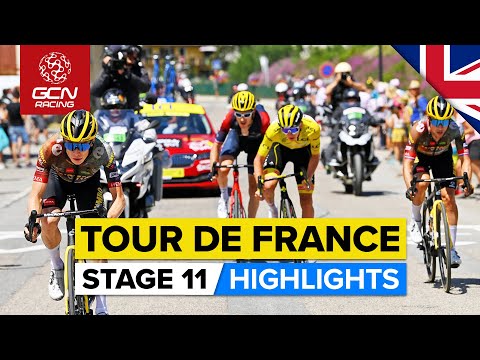 Vingagaard Cracks Pogačar To Take Yellow! | Tour De France 2022 Stage 11 Highlights