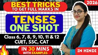 Tenses One Shot English Grammar Full Revision  | Class 6/7/8/9/10/11/12 | For Cuet, Ssc, Cat
