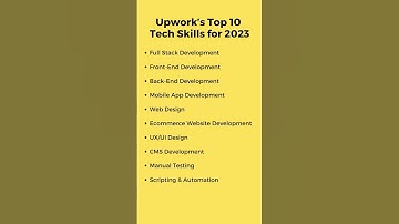 Upwork’s Top 10 Tech Skills for 2023 #shortsfeed #ytshorts #viral #marketingdigital #programming