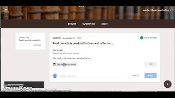 Google Classroom - Discussion
