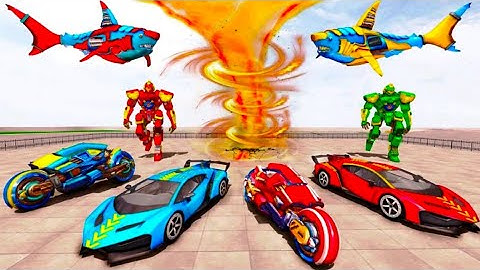 Shark Robot Car Game