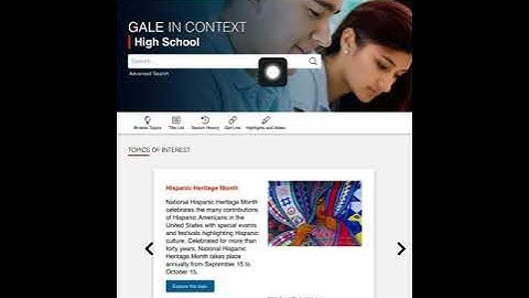 How to Use the Gale Database
