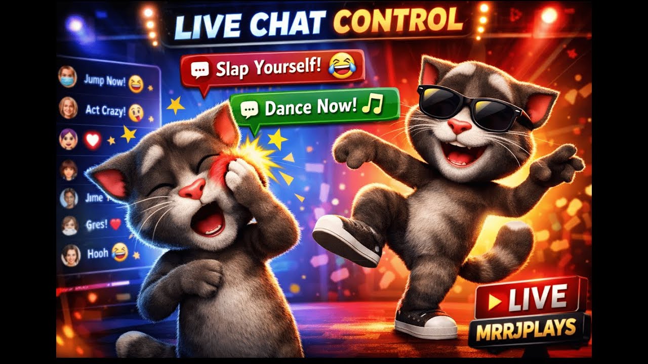 Talking Tom Remote Control Chat Control Chaos ๐ | Talking Tom LIVE | MRRJPlaysLive - YouTube