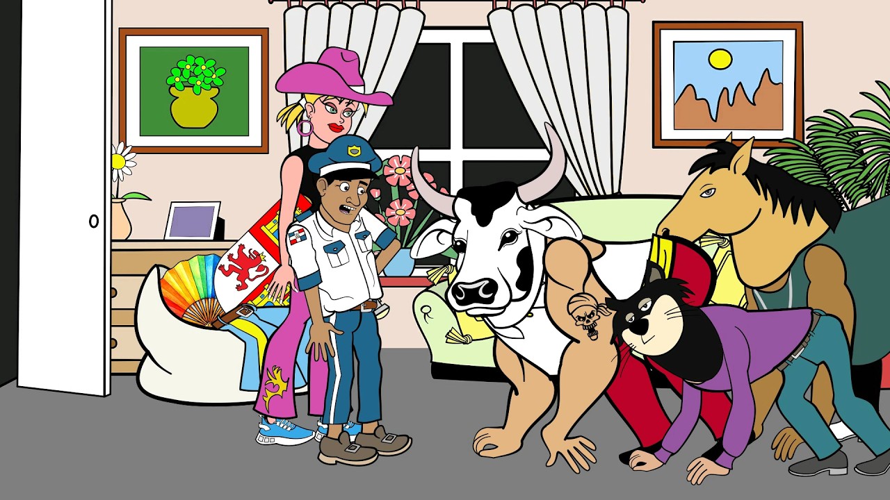 Se disfrazaron de Therian para que el marido no sospeche