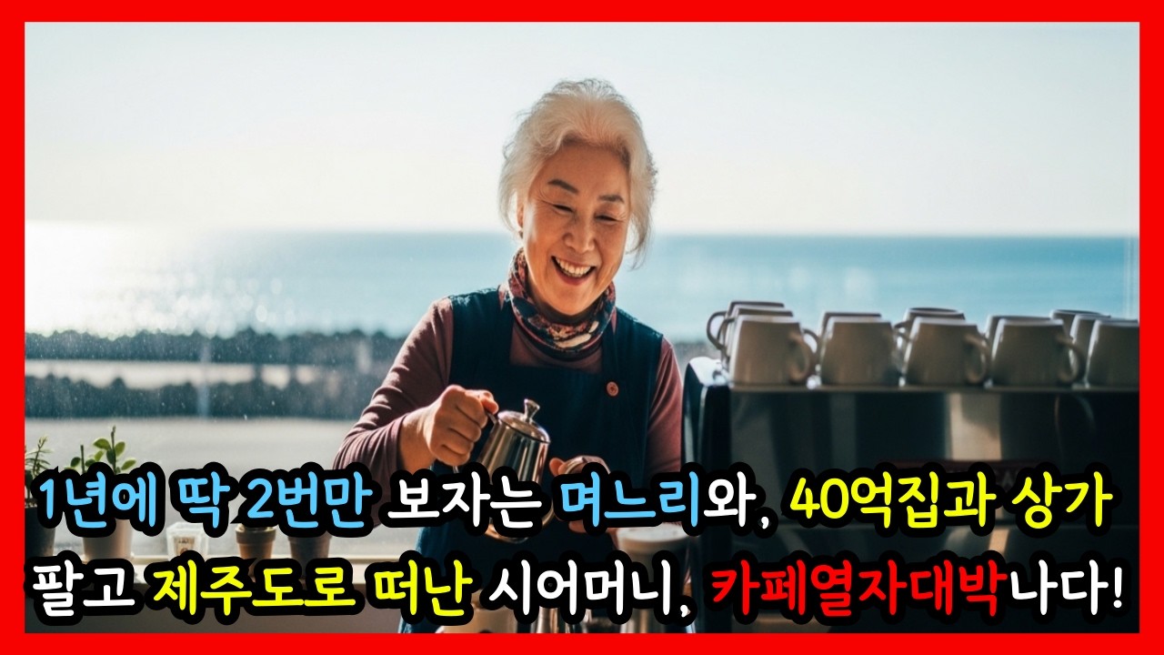 1년에 2번만 보자는 며느리와 40억 집과 상가 팔고 제주도로 떠난 시어머니  / 가족스토리 | 오디오북 | 노후사연 | 시니어사연 | 충격실화 | 며느리 | 시어머니 |